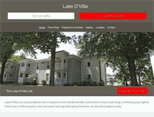 Tablet Screenshot of lakedville.com